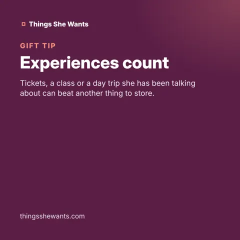 Experiences count